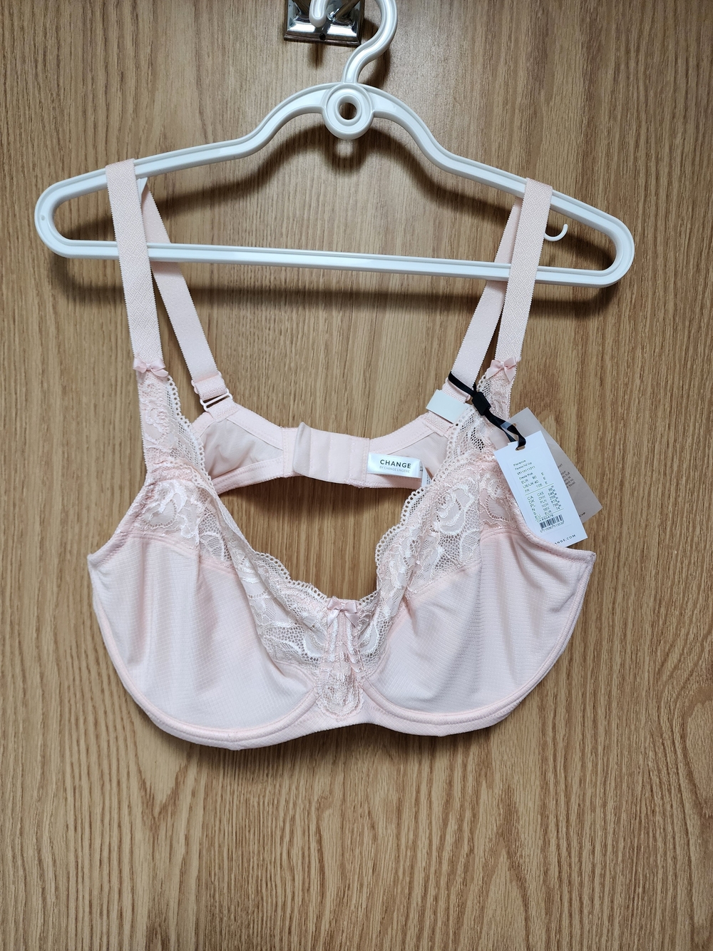 CHNGE Lace-Trim Underwire Bra - Light Pink